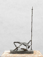 Helmut Heinze, Don Quichotte stürzend, 1999, Bronze, Auflage Exemplar III/2,Guss-Stempel Gebr. Ihle, Höhe 52,2 cm, Foto: Herbert Boswank