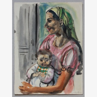 Bulgarische Mutter mit Kind
