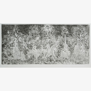 Verfallene Grabsteine in Oberweimar, aus:...