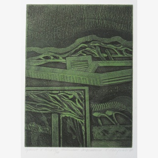 Thringen landschaftlich, aus: &bdquo;Thringen 79 &ndash; Stellungnahmen zu einer Landschaft&ldquo;, Hrsg. Museen der Stadt Gotha, Schlossmuseum &ndash; Kupferstichkabinett, verschiedene Knstler