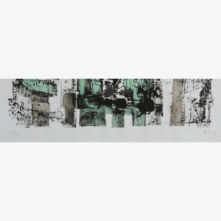 Wipfelgesicht, aus: &bdquo;Th�ringen 79 &ndash; Stellungnahmen zu einer Landschaft&ldquo;, Hrsg. Museen der Stadt Gotha, Schlossmuseum &ndash; Kupferstichkabinett, verschiedene K�nstler