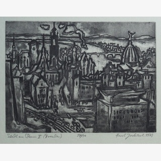 Stadt am Strom, aus: Grafik `79, gewidmet dem 30....