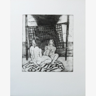 Am Strand, aus: Grafik `79, gewidmet dem 30. Jahrestag...