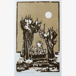 Kopfweiden im Winter, aus: Grafik `79, gewidmet dem 30....