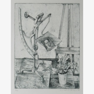 Stillleben mit Briefwaage, aus: Vierte Leipziger...