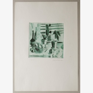 Stillleben mit Kakteen, aus: Vierte Leipziger Grafikmappe...