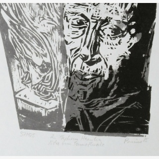 Zu Stephan Hermlin: Nike von Samothrake, aus: F�r Stephan Hermlin, zum 13. April 1985, Verschiedene K�nstler, Hrsg. von Lothar Lang und Hans Marquardt, Grafik -Edition XX, Verlag Philipp Reclam jun. Leipzig