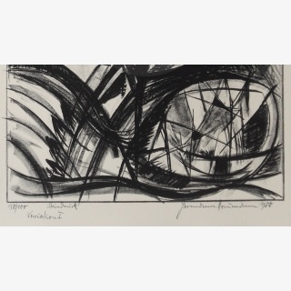 Variation I, aus: Hermann Naumann, Ich atme m�chtige Z�ge des Raumes ein, Grafik-Edition XXXI, Reclam-Verlag Leipzig 1990, Hrsg. Lothar Lang und Hans Marqardt