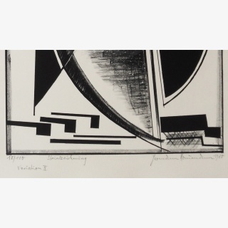 Variation II, aus: Hermann Naumann, Ich atme m�chtige Z�ge des Raumes ein, Grafik-Edition XXXI, Reclam-Verlag Leipzig 1990, Hrsg. Lothar Lang und Hans Marqardt