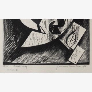 Variation III, aus: Hermann Naumann, Ich atme m�chtige Z�ge des Raumes ein, Grafik-Edition XXXI, Reclam-Verlag Leipzig 1990, Hrsg. Lothar Lang und Hans Marqardt