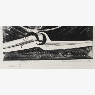 Variation V, aus: Hermann Naumann, Ich atme m�chtige Z�ge des Raumes ein, Grafik-Edition XXXI, Reclam-Verlag Leipzig 1990, Hrsg. Lothar Lang und Hans Marqardt