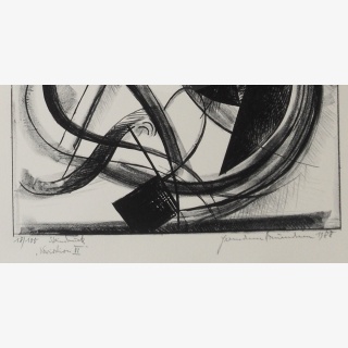 Variation VI, aus: Hermann Naumann, Ich atme m�chtige Z�ge des Raumes ein, Grafik-Edition XXXI, Reclam-Verlag Leipzig 1990, Hrsg. Lothar Lang und Hans Marqardt