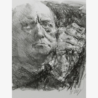 Max Beckmann, aus: F�r Max Beckmann zum 12. Februar 1984, Grafische Bl�tter verschiedener K�nstler, Hrsg. Lothar Lang und Hans Marquardt, Grafik-Edition XVI, Verlag Philipp Reclam jun. Leipzig