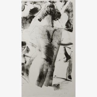 Tanzende, aus: F�r Max Beckmann zum 12. Februar 1984, Grafische Bl�tter verschiedener K�nstler, Hrsg. Lothar Lang und Hans Marquardt, Grafik-Edition XVI, Verlag Philipp Reclam jun. Leipzig