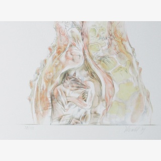 Kopf, aus: F�r Max Beckmann zum 12. Februar 1984, Grafische Bl�tter verschiedener K�nstler, Hrsg. Lothar Lang und Hans Marquardt, Grafik-Edition XVI, Verlag Philipp Reclam jun. Leipzig