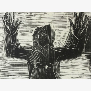 Sofort  Frieden, aus: &bdquo;Um Brot und Frieden&ldquo;, 1987, Verband Bildender K�nstler der DDR anl. des 70. Jahrestages der Gro�en Sozialistischen Oktoberrevolution, Berlin, Versch. K�nstler