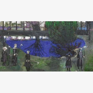 Vorm Gew�chshaus f�r die Zukunft