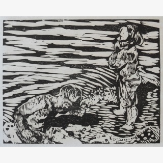 Rufende Kinder am Wasser