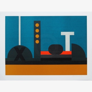 Geometrische Konstruktion, aus: Graphische Et�den, 1982,...