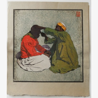 Beim Haare schneiden