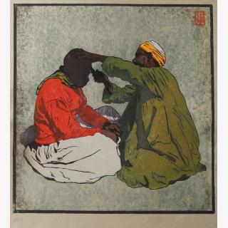 Beim Haare schneiden