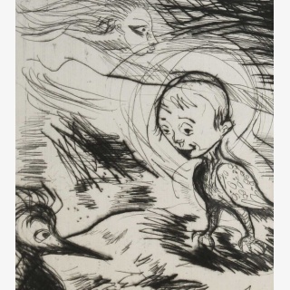 Der Vogel mit dem Kinderkopf