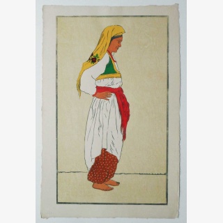 Balkan-B�uerin in Tracht