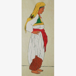 Balkan-B�uerin in Tracht