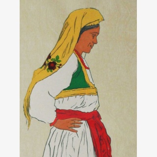 Balkan-B�uerin in Tracht