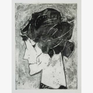 Frau mit Bl�ten im Haar