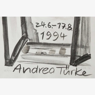 Originalplakat f�r eine Ausstellung in der Dresdener Galerie Eisermann am K�rnerplatz