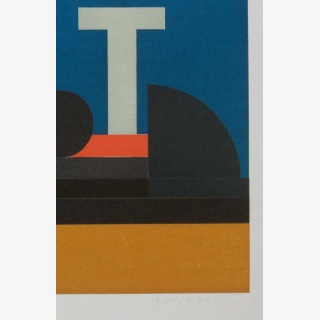 Geometrische Konstruktion, aus: Graphische Et�den, 1982,...