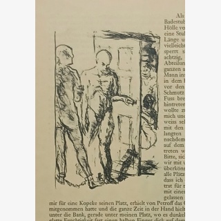 4 Illustrationen zu Dostojewskys Aus einem Totenhaus, Seiten 289-292, aus: Kunst und K�nstler. Monatsschrift f�r Bildende Kunst und Kunstgewerbe, Jahrgang XI, Heft VI, M�rz 1923. Verlag: Berlin, Cassirer