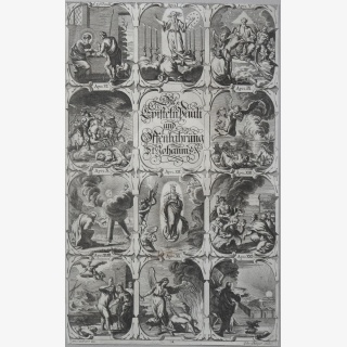 Die Episteln Pauli und Offenbarung St. Johannis, Konvolut, Titelblatt und drei weitere Arbeiten