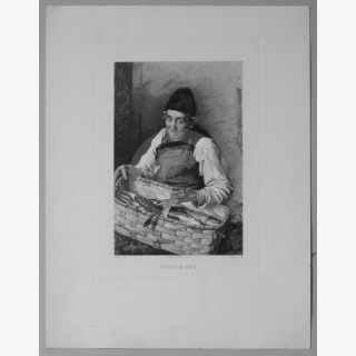Fischmann, aus der Mappe Vereinsgeschenk des Sächsischen Kunstvereins auf das Jahr 1898, Heft XV, nach F. Kops
